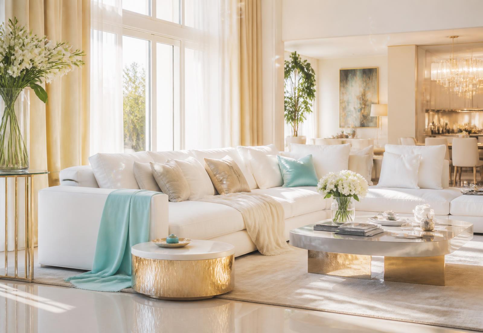 Bright, freshly cleaned and organized living room in a Tacoma, Washington home